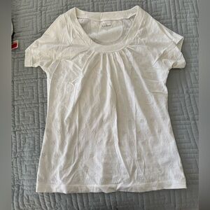 L.L. Bean Women's White Short Sleeve Tee